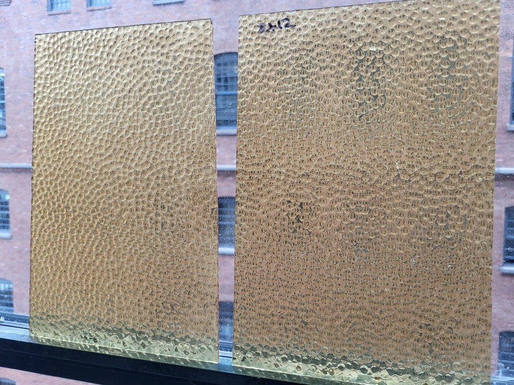 Wissmach Amber Dew Drop Glass 2pcs