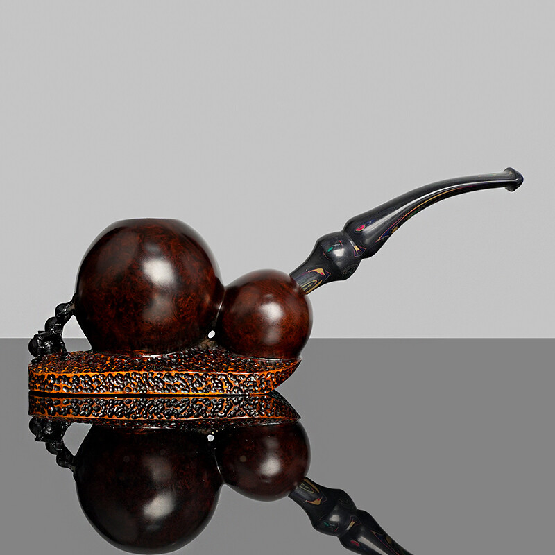 Briar High-end Pipe Smooth Pipe Handmade Unsmoked Tobacco Pipe Collectable Pipe