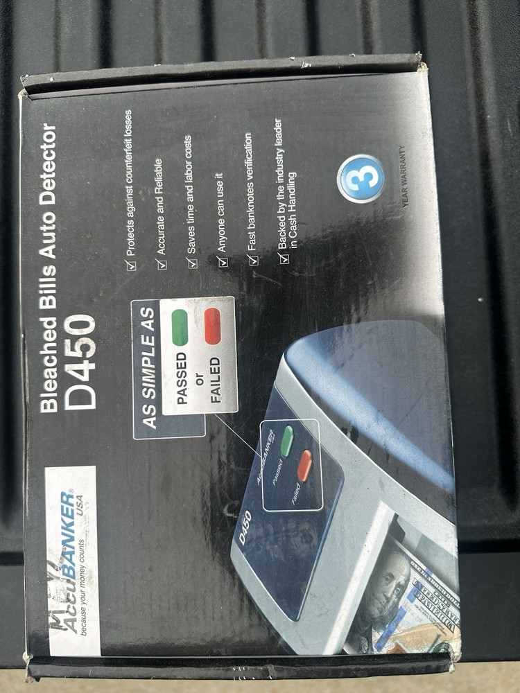 AccuBANKER D450 Bleached Bills Auto Detector -