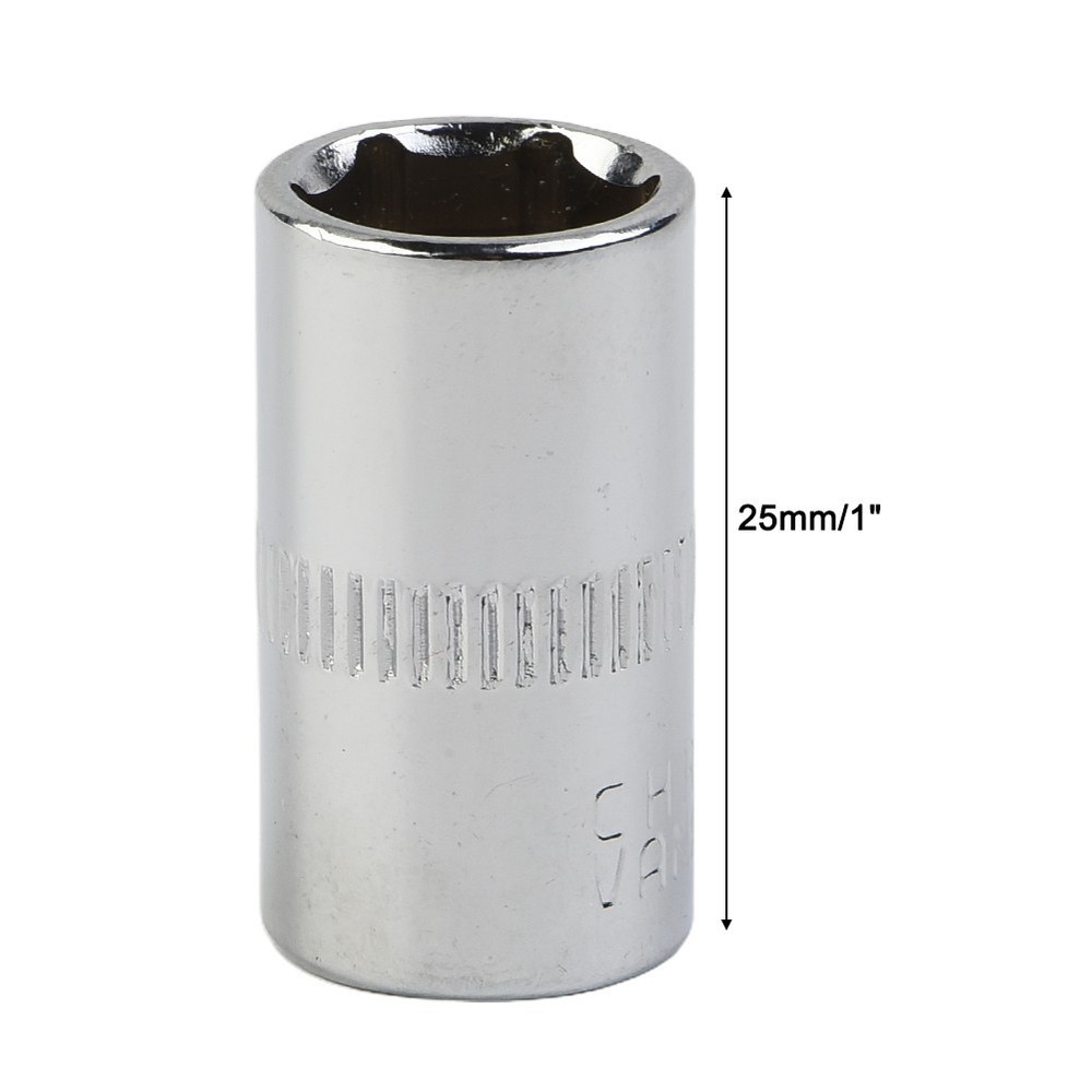 Socket 1/4\" Head 6 Point Socket Set Adapter Anti-rust Hex Keys Socket