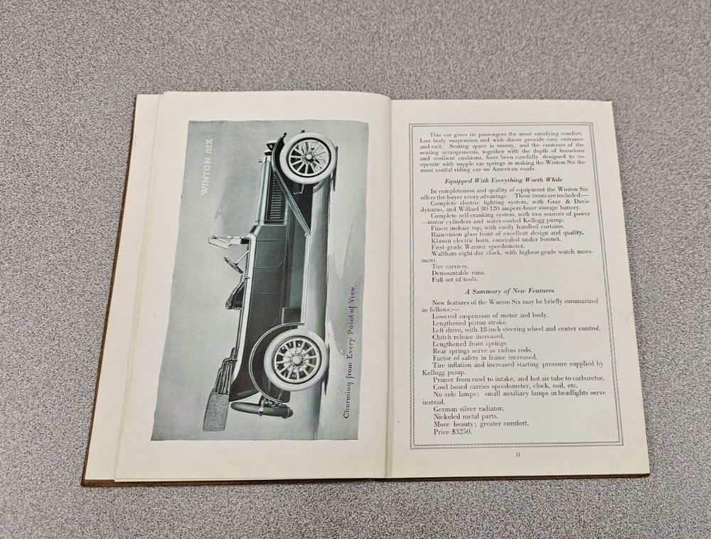 1914 Winton Six Sales Book