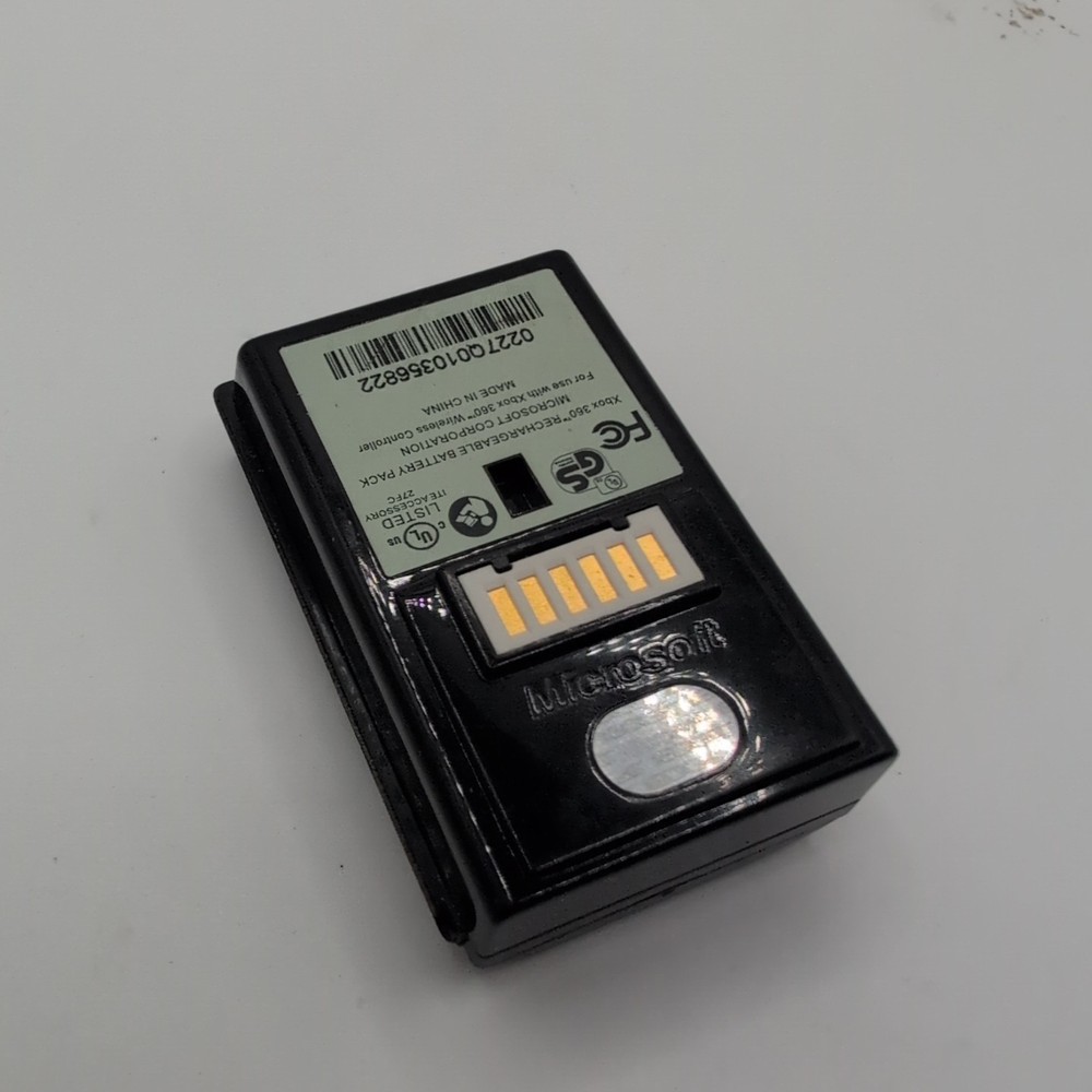 Microsoft Xbox 360 Black Rechargeable Battery Pack OEM UNTESTED