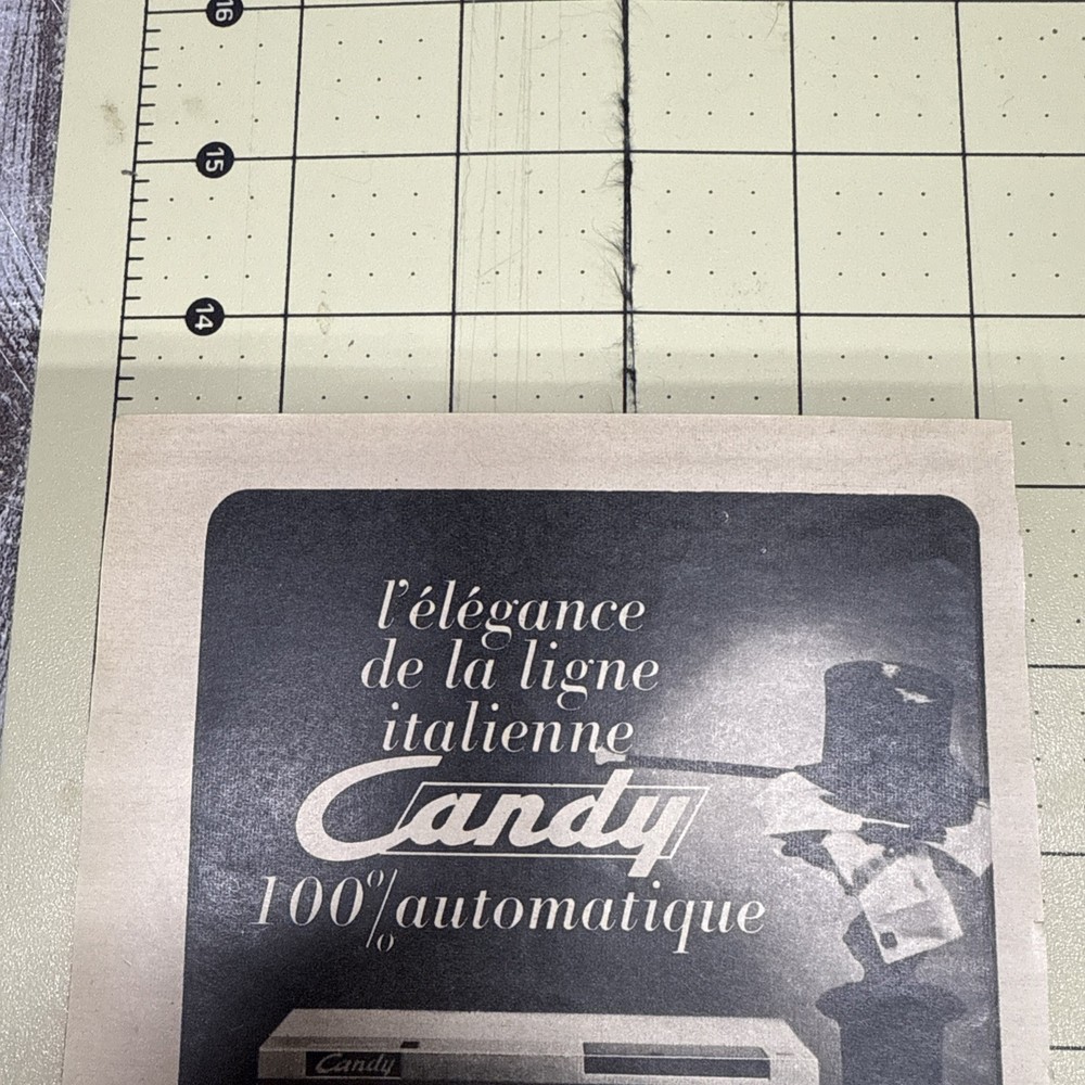 Candy Automatic Washing Machine French Print AD 1963 Advertisement