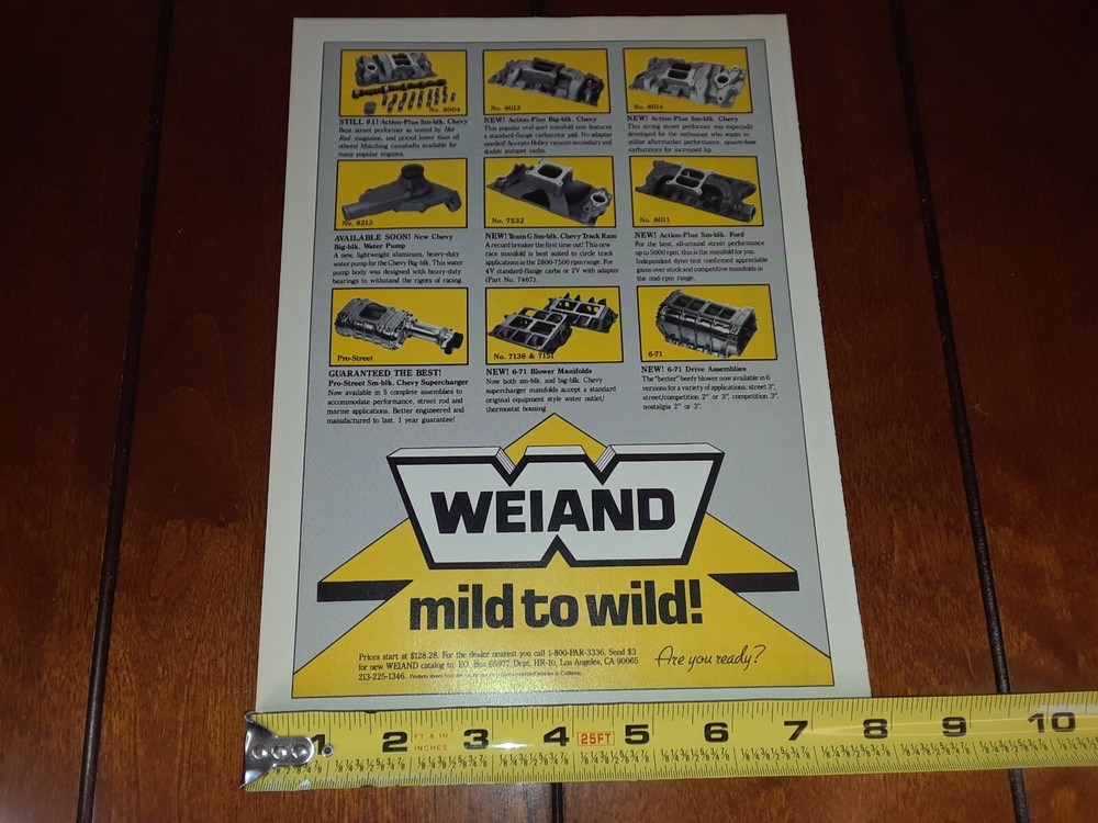 WEIAND SUPERCHARGER ORIGINAL 1989 AD