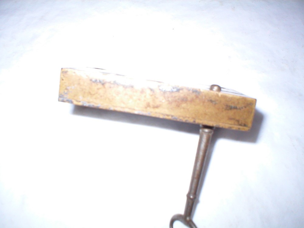 Antique Chrome and Brass Case Surface Mount Lock