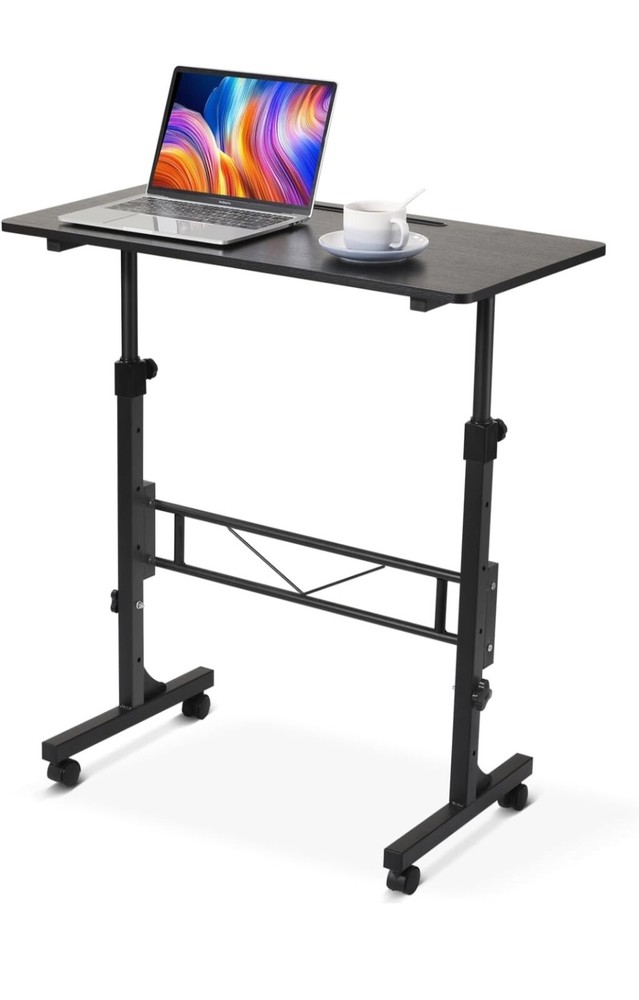 Adjustable Height Desk Manual Adjustable Desk Black Or White
