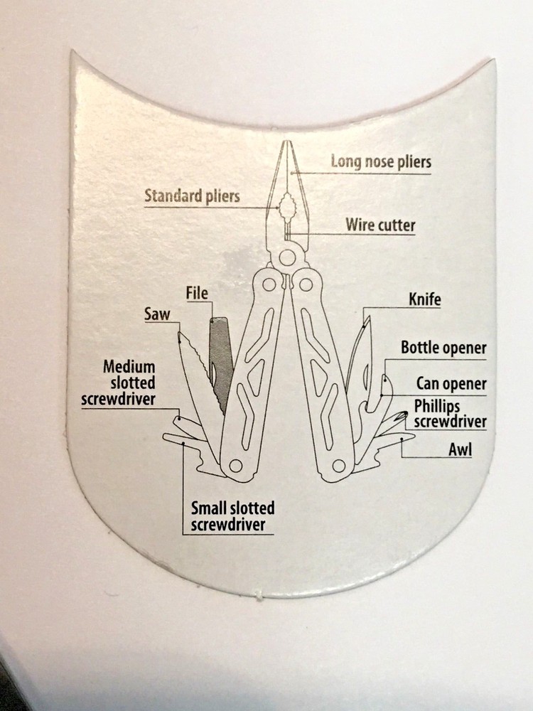 Multi-Tool, 12-IN-1, Includes Case with Belt Loop, Model 3600,