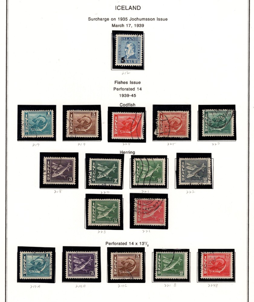Iceland nice lot on pages