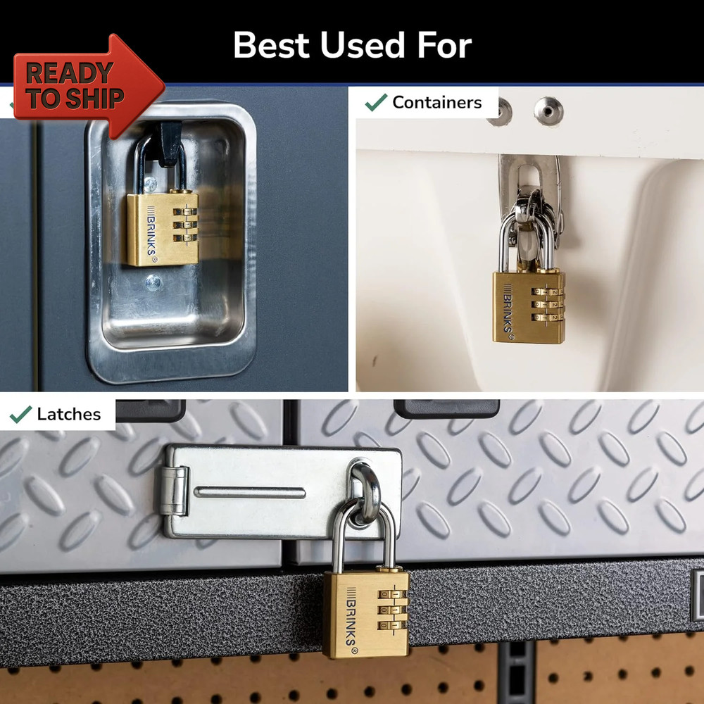 Solid Brass 40Mm Resettable Combination Padlock with 1 3/16In Shackle