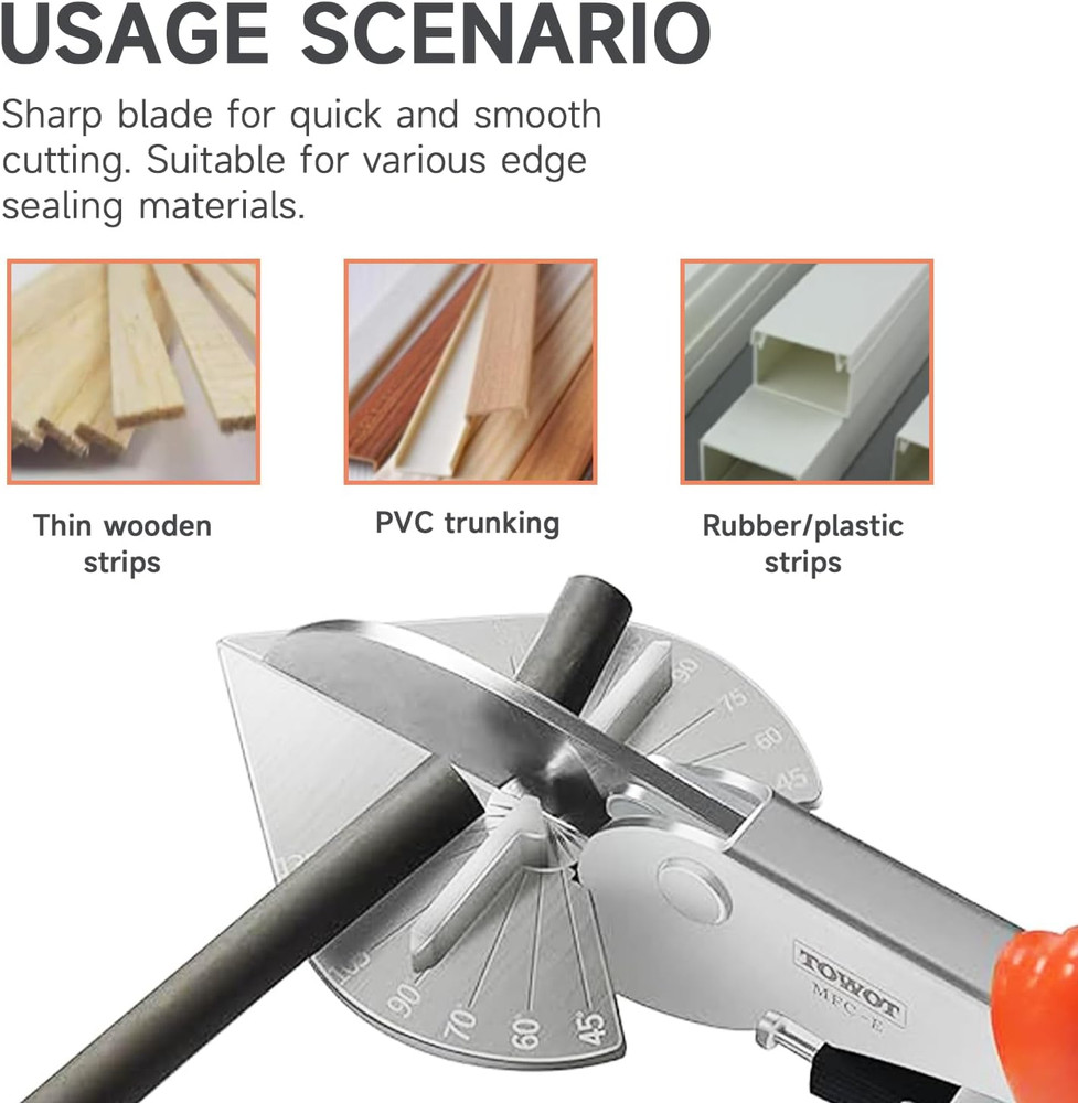 Sharp Multi Angle Miter Shear Cutter, Adjustable at 45 to 135 Degree with Safety