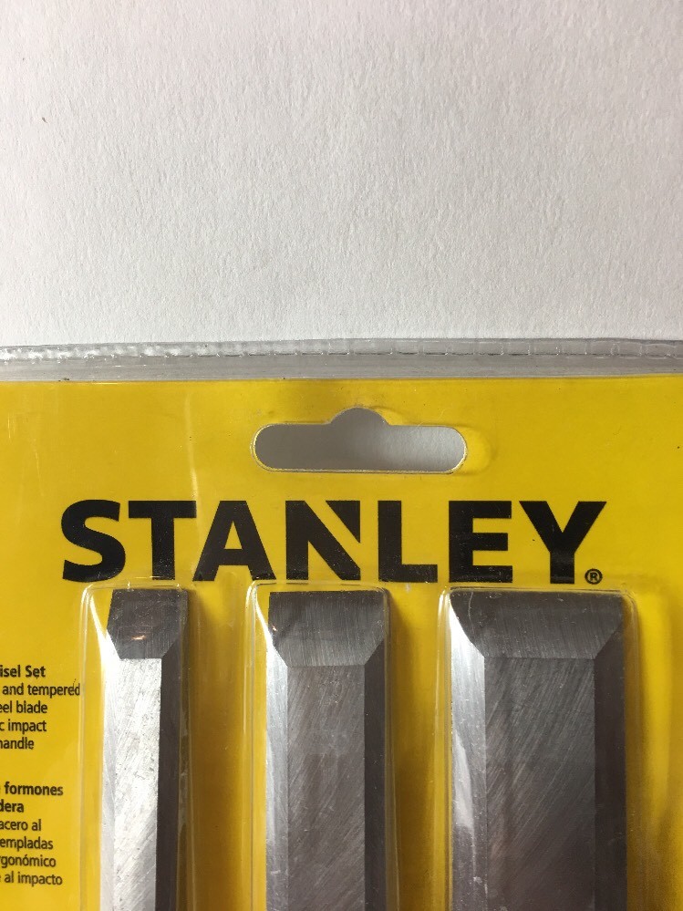 NIP!!! Stanley 3 Piece WOOD CHISEL SET ~16-150