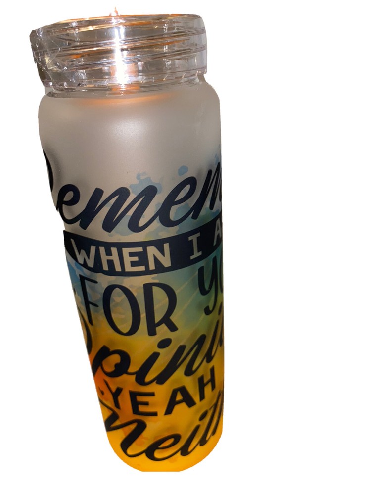 17oz Frosted Glass Bottle