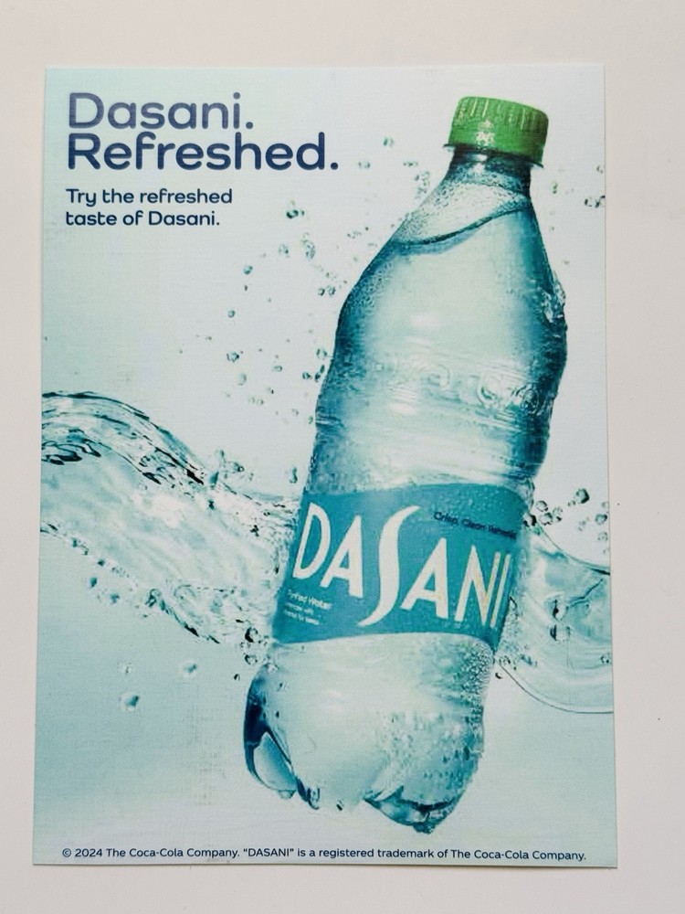 Dasani Water Refreshed Sticker Decal