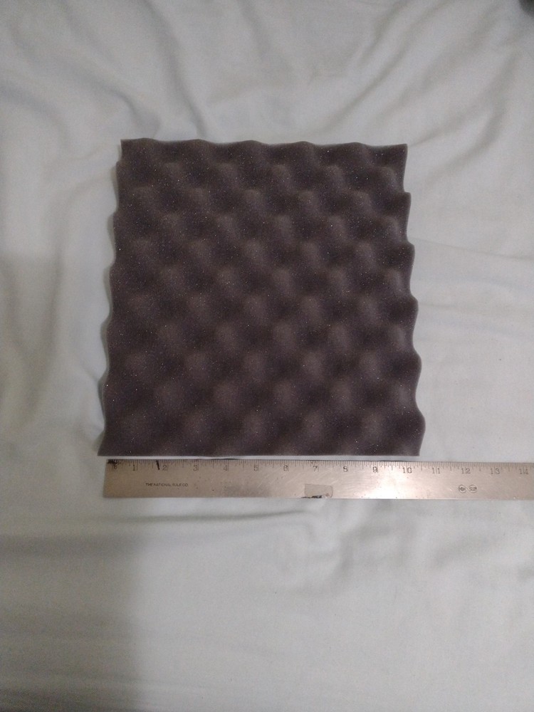 10 Pack Packaging Foam Panel Egg Crate Gray 11.25" x 10.25" x 1"