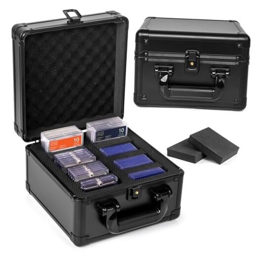 Top Loader Storage Box, Graded Card Storage Boxes, Trading Card Organizer 2 Row