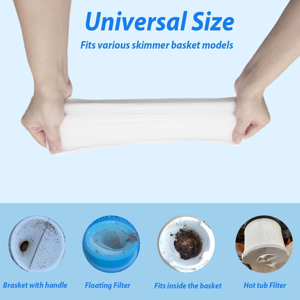 Skimmer Filter Socks 40 Pack Basket Sock Debris Leaf Cleaner InGround