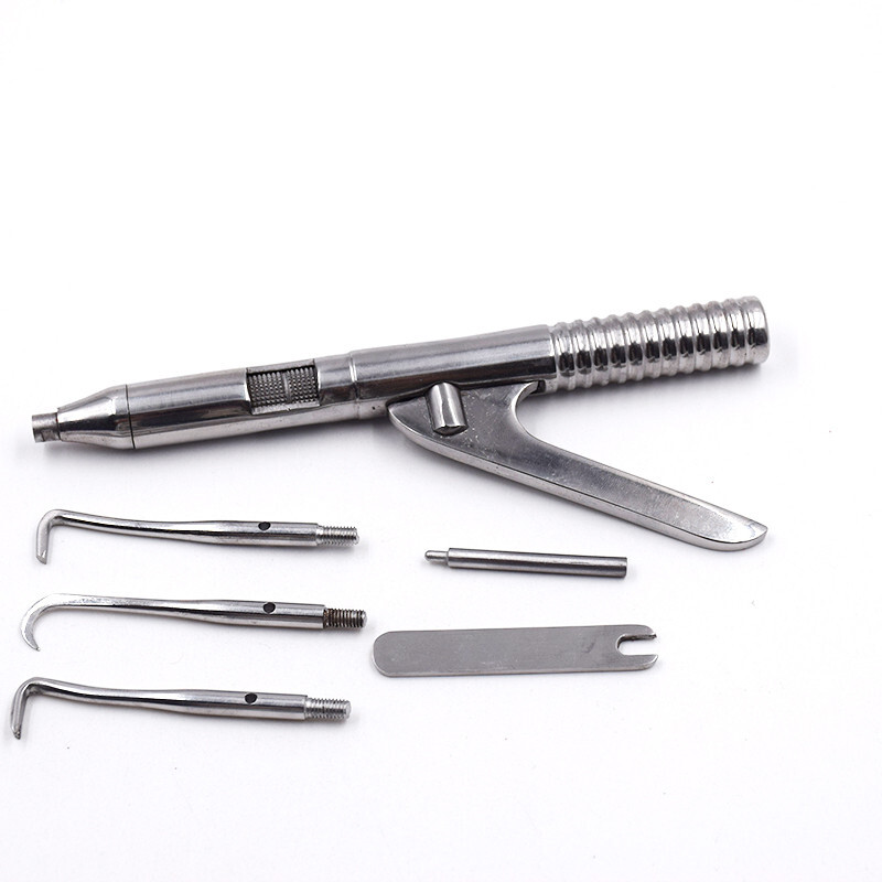 1 Kit Dental Autoclavable Automatic Singlehanded Crown Remover Gun Instruments