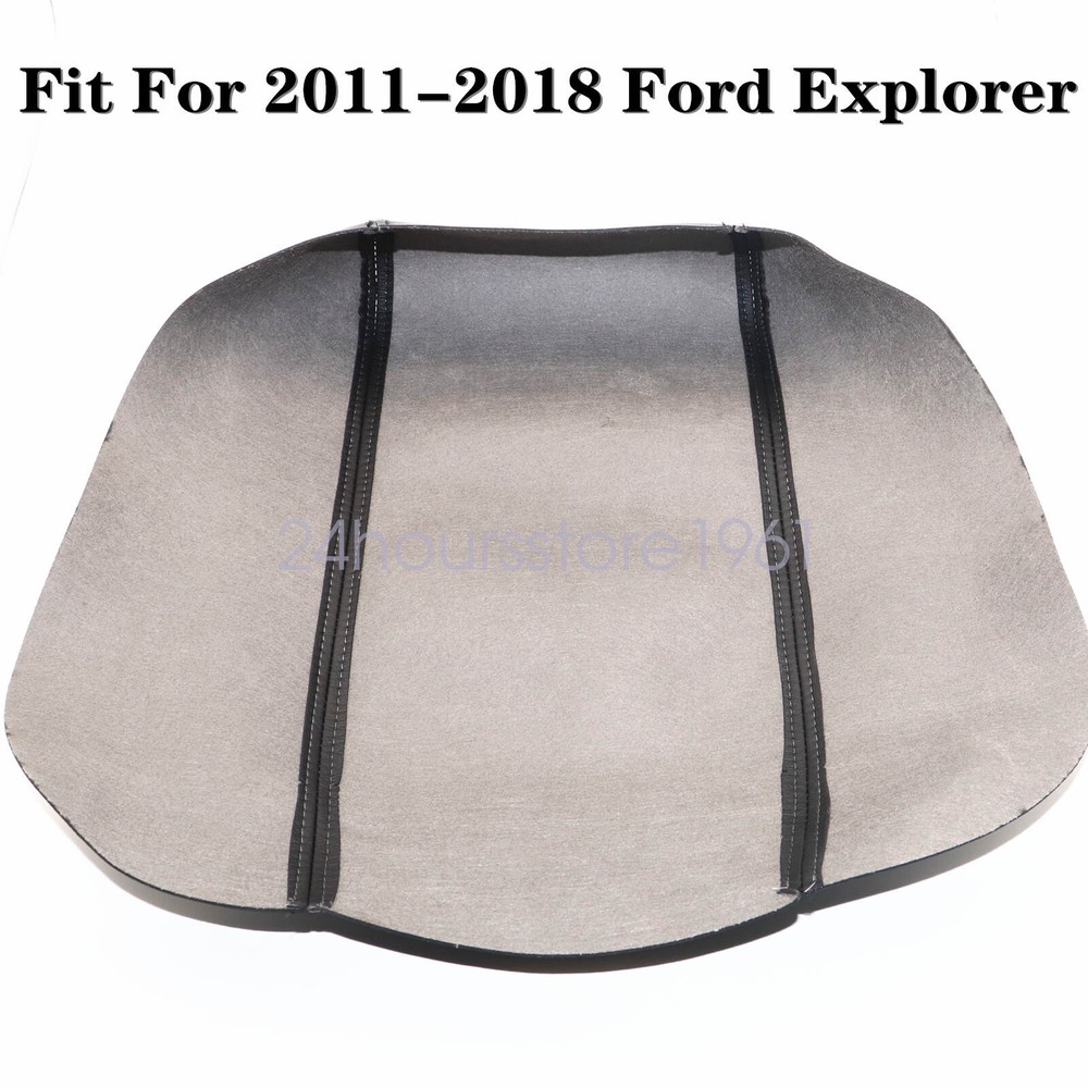 Leather Center Console Lid Armrest Cover For Ford Explorer 2011-2018 Black