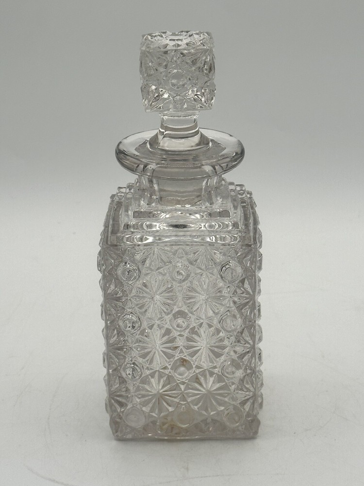 Daisy & Button Decanter Perfume EAPG 1880’s Slight Glow 10oz