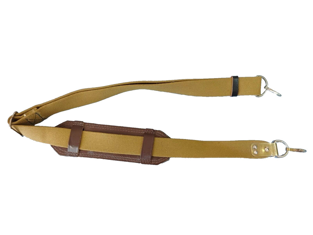 Original Soviet canvas sling with two fasteners and shoulder pad