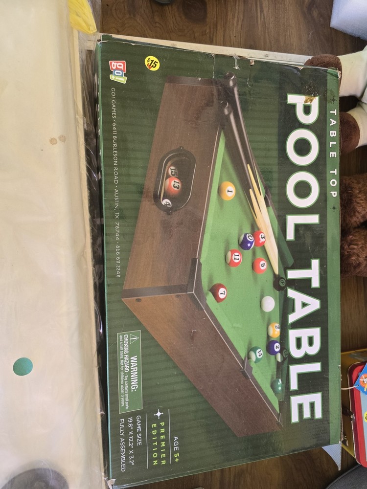 TableTop Pool Table Complete Set never used