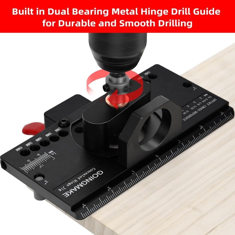 35mm Cabinet Door Hinge Jig Quick Clamp Dust Collection
