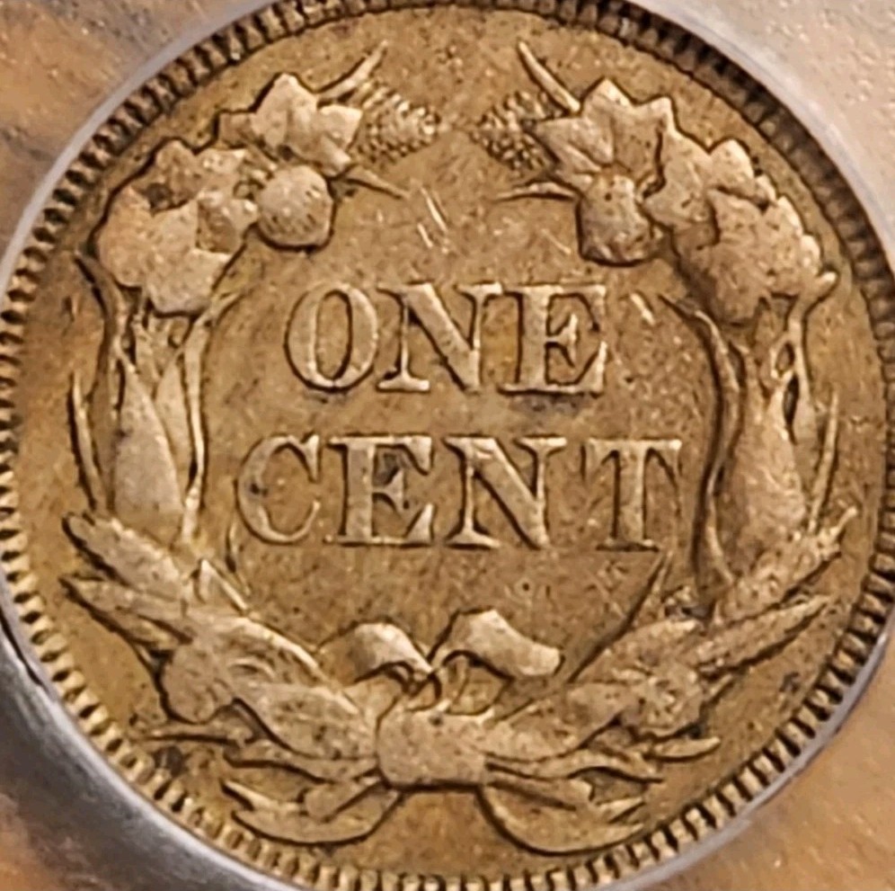 1857 Flying Eagle Cent ICG AU50 #3793