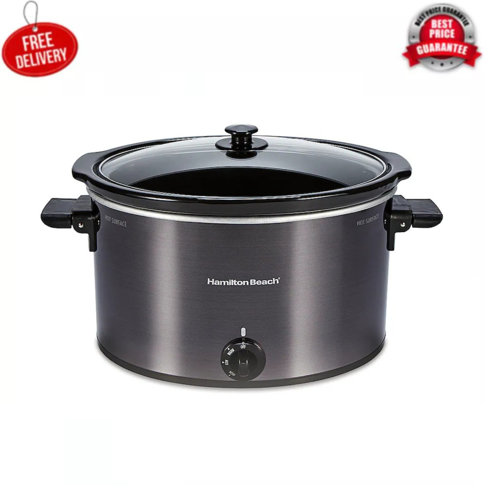 Hamilton Beach - 10 Quart Slow Cooker - Black, Simple to clean