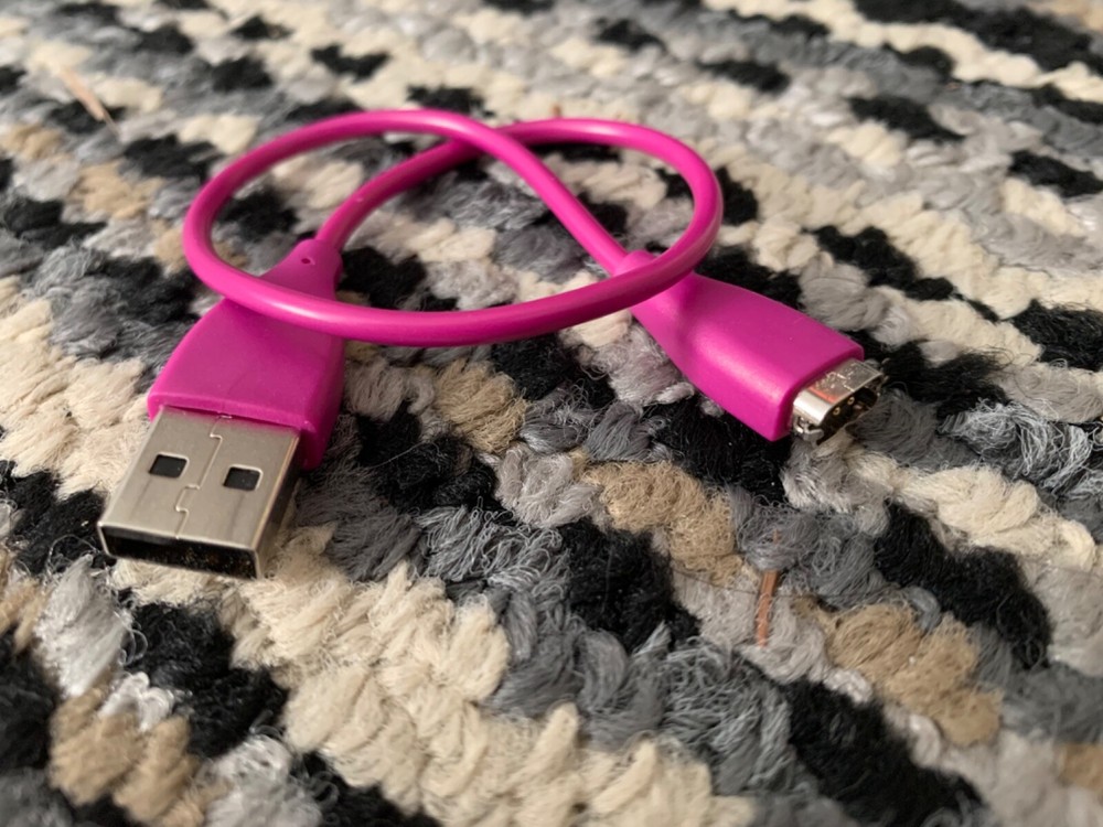 Pink USB Charger For Fitbit Charge HR Smart Watch Tracker Sync Charging Cable