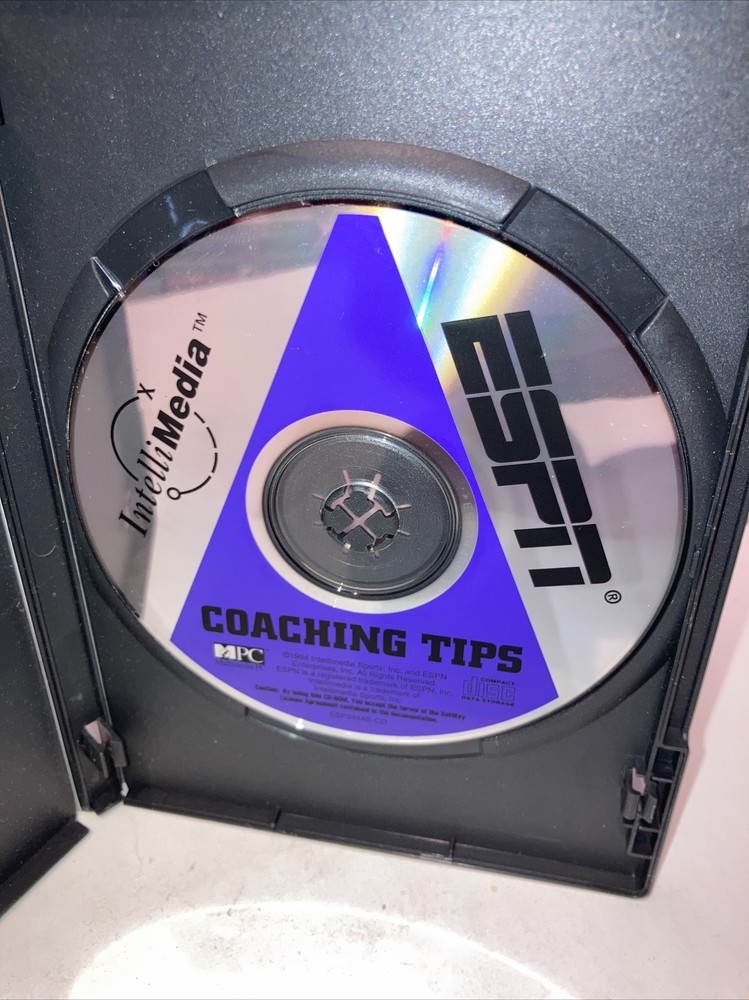 Vintage 1994 IntelliMedia ESPN Coaching Tips Disc Only