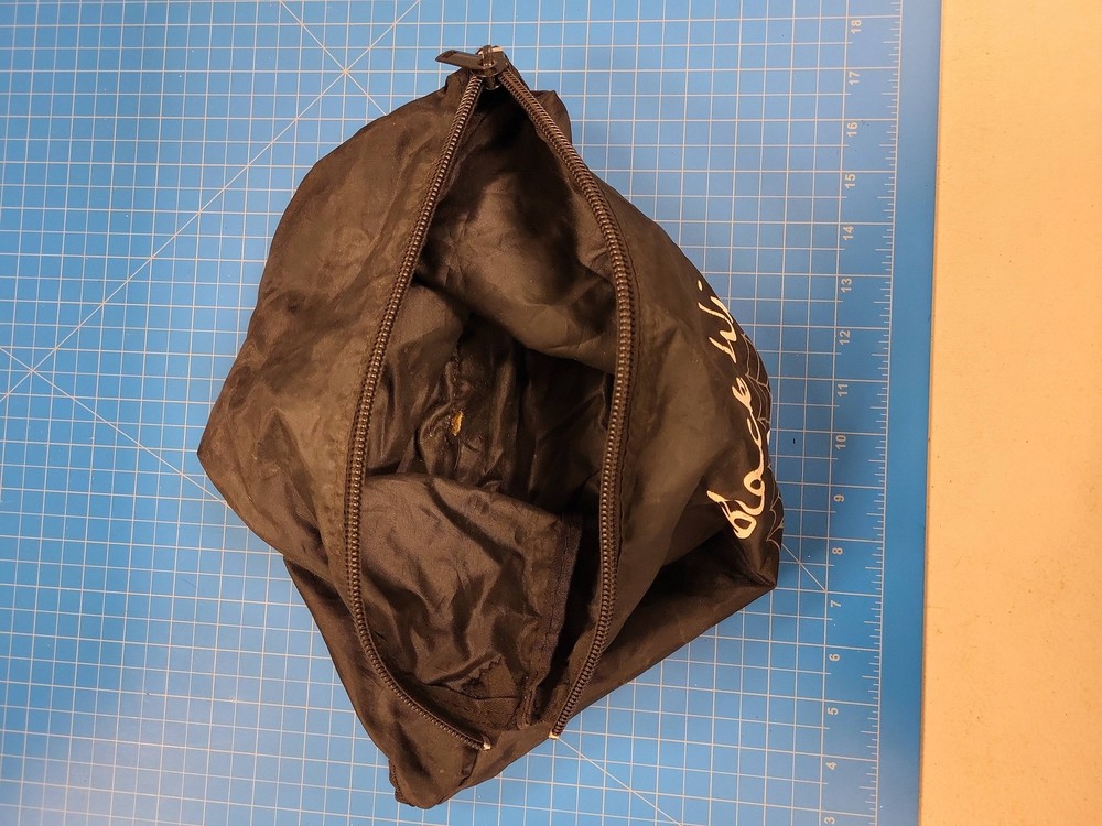 Black Widow Drum Web Bag Black Nylon Zippered Accessory Case Pouch Storage