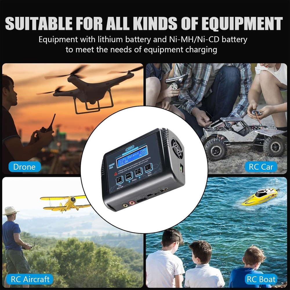 Compact Charging Solution: 1-6S Lipo Battery Charger 150W with Smart Features