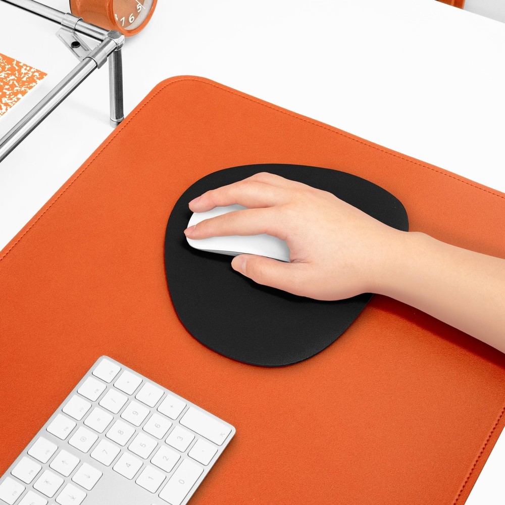 Mouse pad, Non-Slip Washable Waterproof Computer Mouse pad (Black) Black