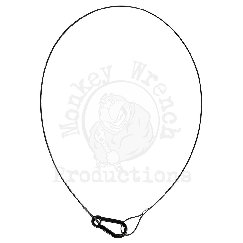 Safety Cable 36" 1/16" Cable, Black