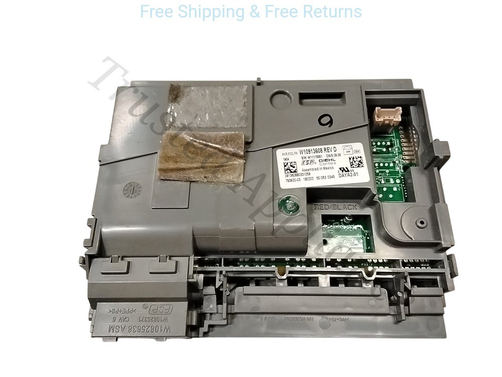 OEM Dishwasher Control Board PCB W10913608