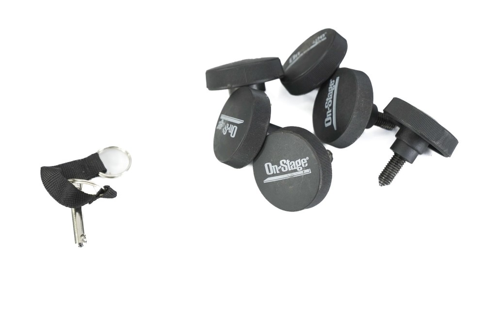 On-Stage Folding Heavy-Duty Dual-Tier Z Stand - MISSING ITEMS