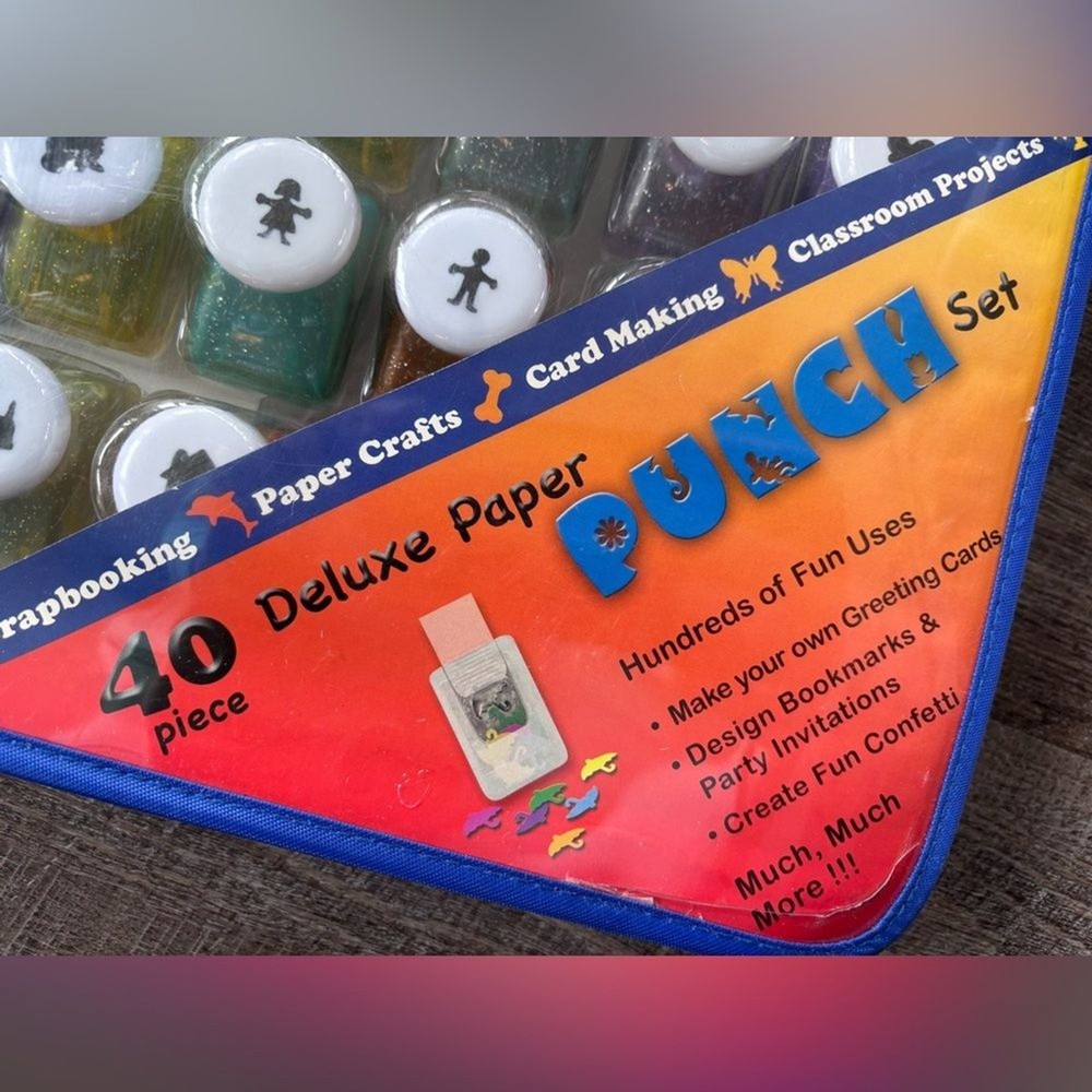 40-Piece Deluxe Paper Punch Set