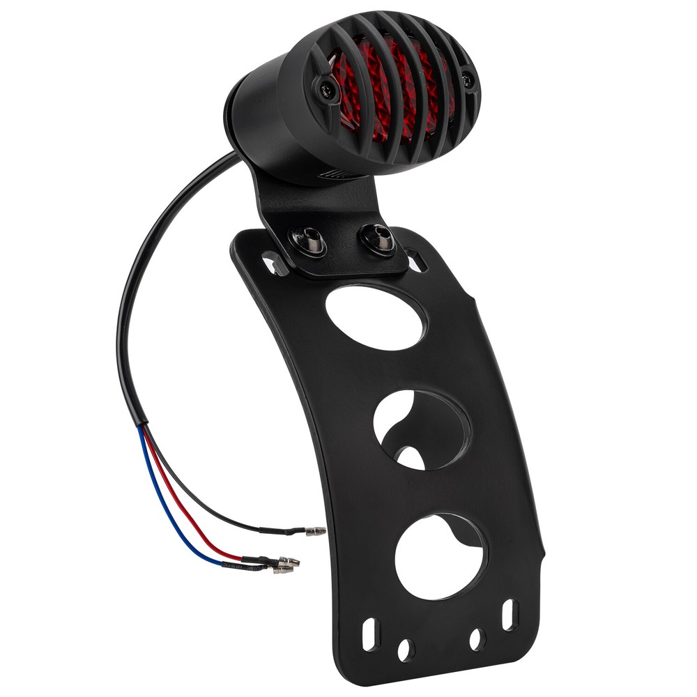 For Harley Chopper Bobber Honda Tail Light Side Mount License Plate Bracket