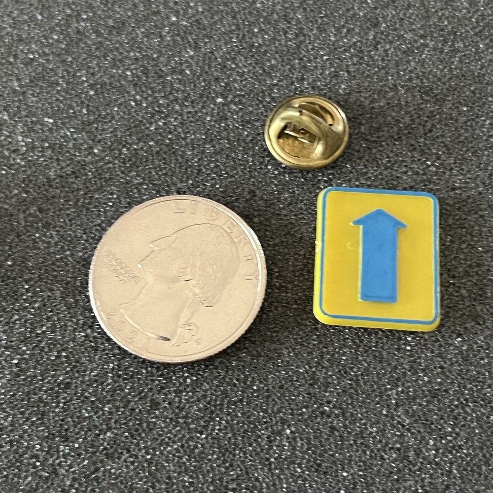 Up Down Left Right Plastic Pin Pinback #43663