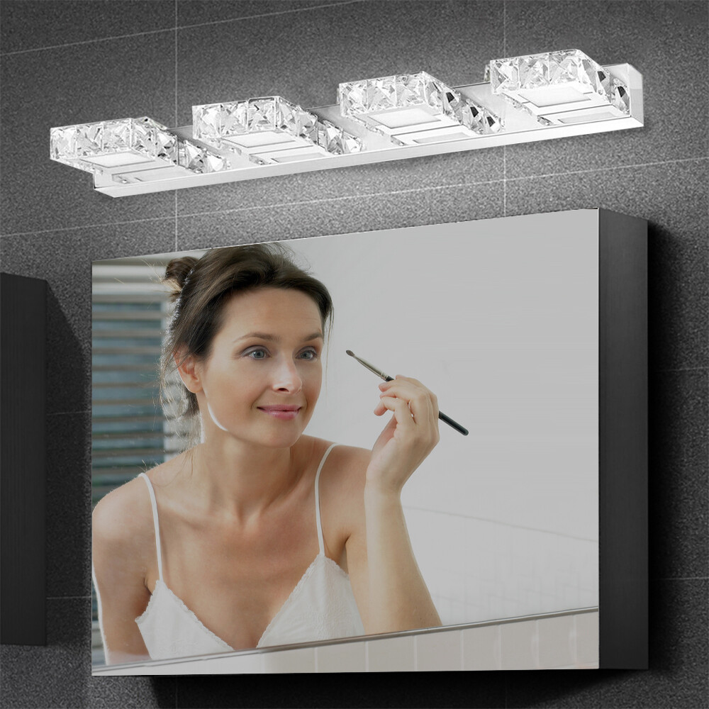 Modern Bathroom Mirror Crystal LED Light Lamp Vanity Light Make-up Wall Sconce