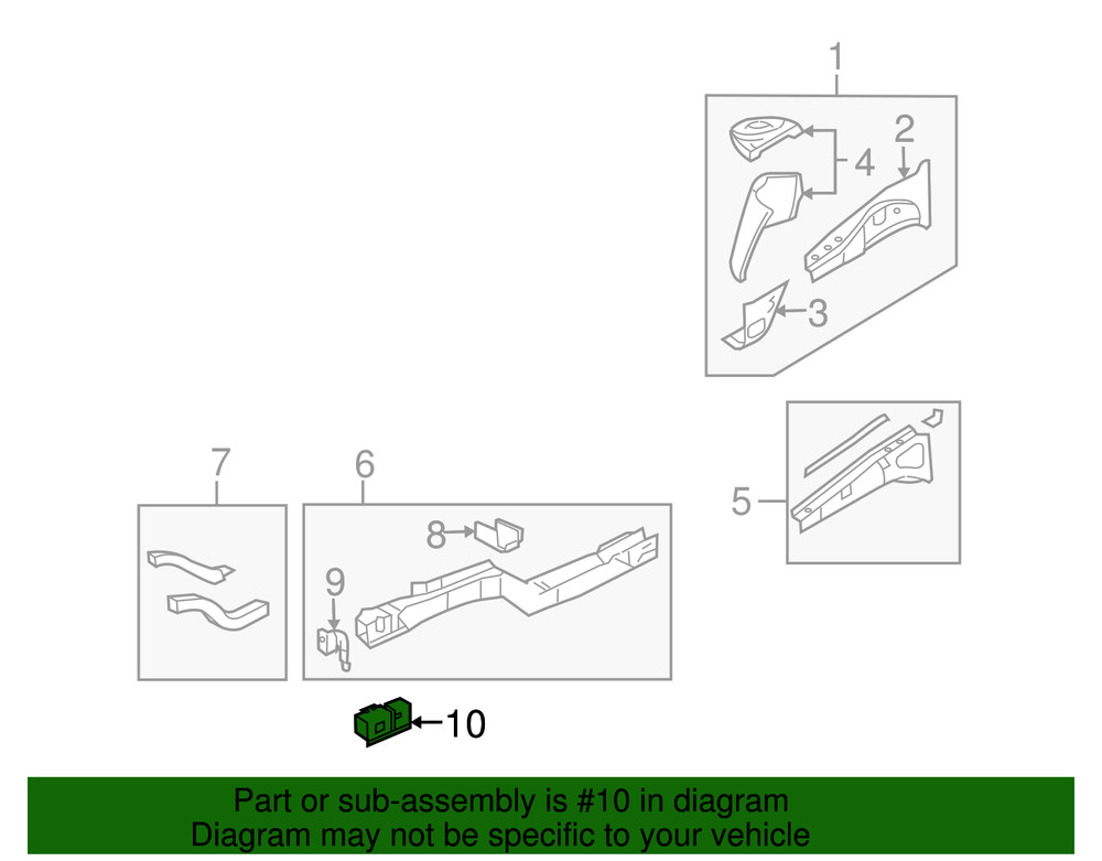 Genuine GM Rail End 88950474
