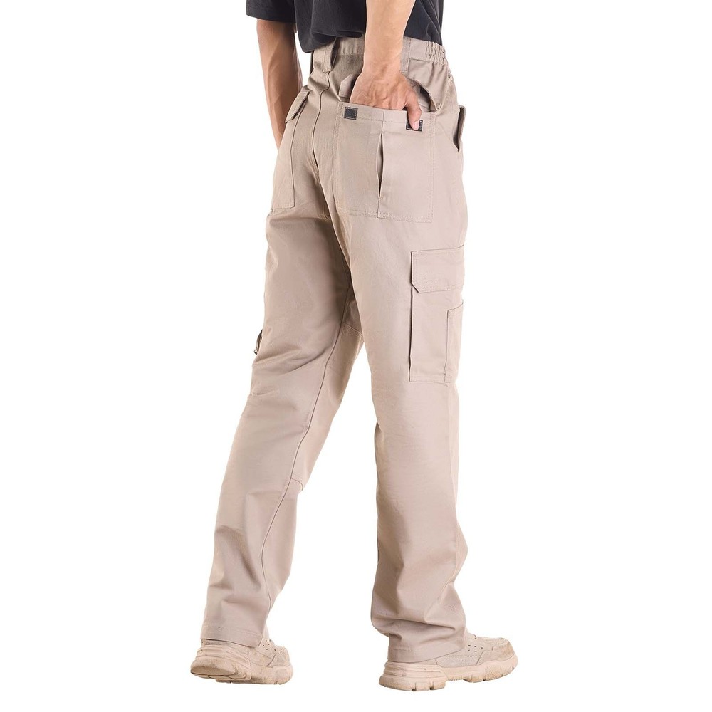 FR Pants for Men 9 oz 100% Cotton Flame-Resistant Cargo Pants Multi-Pocket