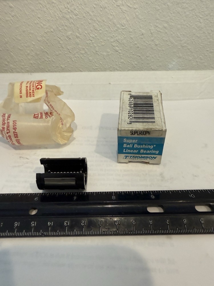 New Thomson Super80PN Linear Bearing, .500” ID, Open