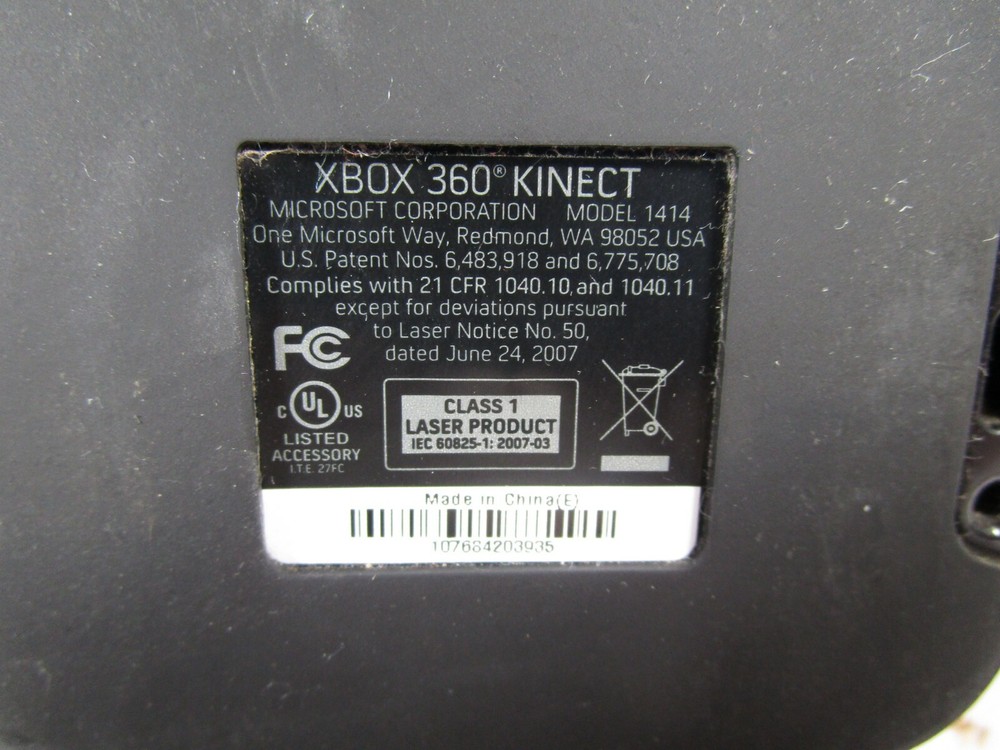 Genuine Microsoft XBOX 360 Kinect Sensor Bar Model 1414 Black