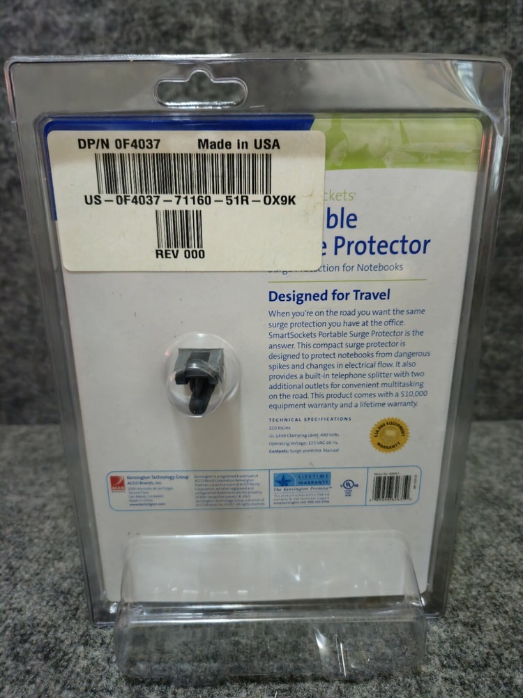 Kensington Smartsockets PORTABLE SURGE PROTECTOR