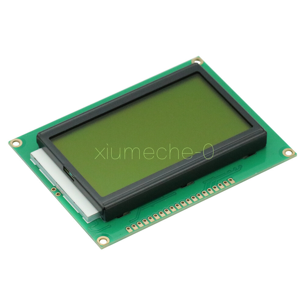 5V 12864 LCD Display Module 128x64 Dots Graphic Matrix Yellow green Backlight