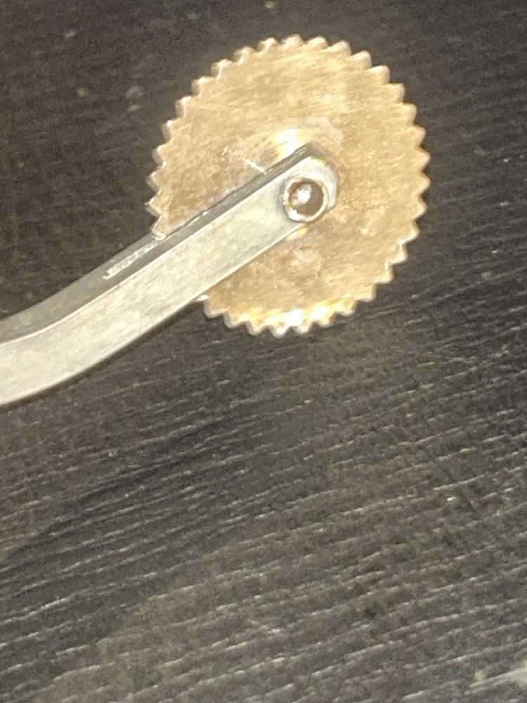 Vintage Tracing Wheel Bakelite Butterscotch Handle Sewing Pattern Tool