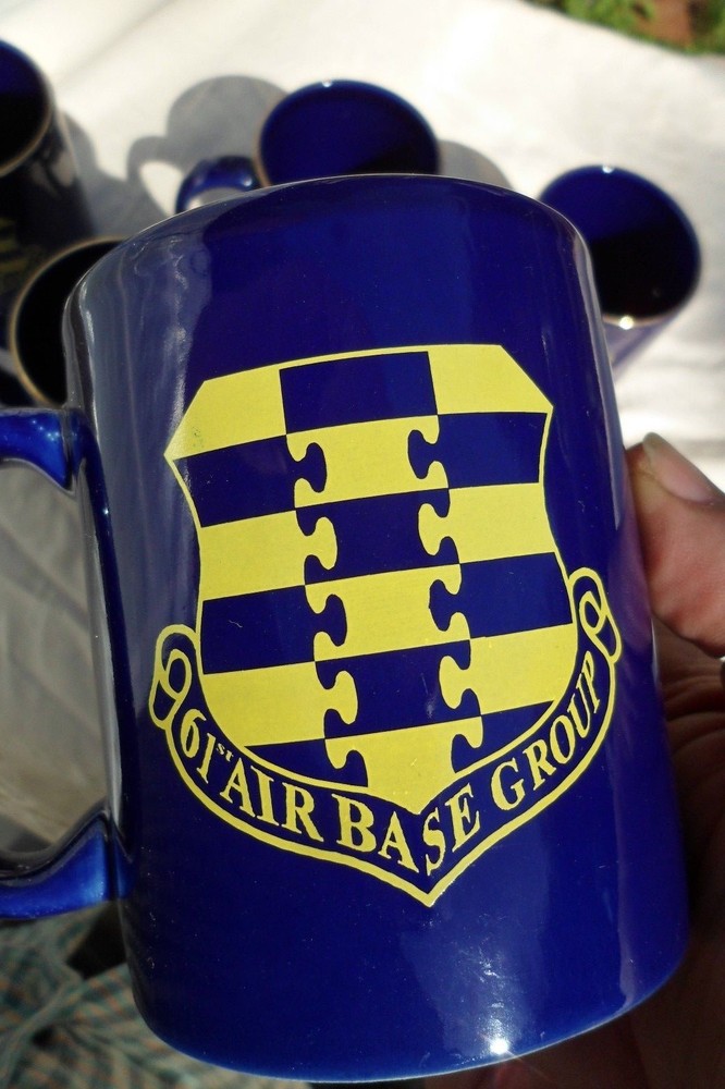 61 Air Force Base Groupceramic mug, blue