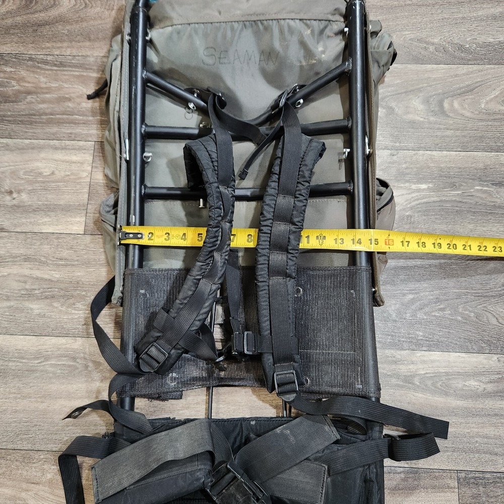 Vintage Coleman 33" External Frame Hiking Camping Outdoors Belted Backpack