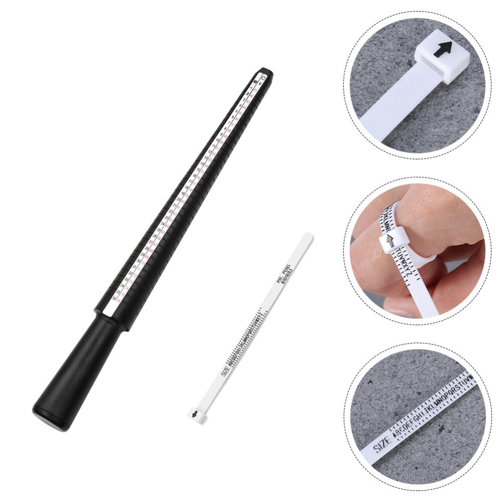 1Set Ring Sizer Set Measuring Stick Practical Ring Sizer Ring Mandrel Gauge